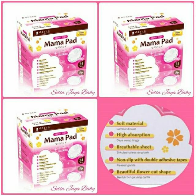 ja, Breast Pads 24 PCS. Ada BONUS Cooller Bag.