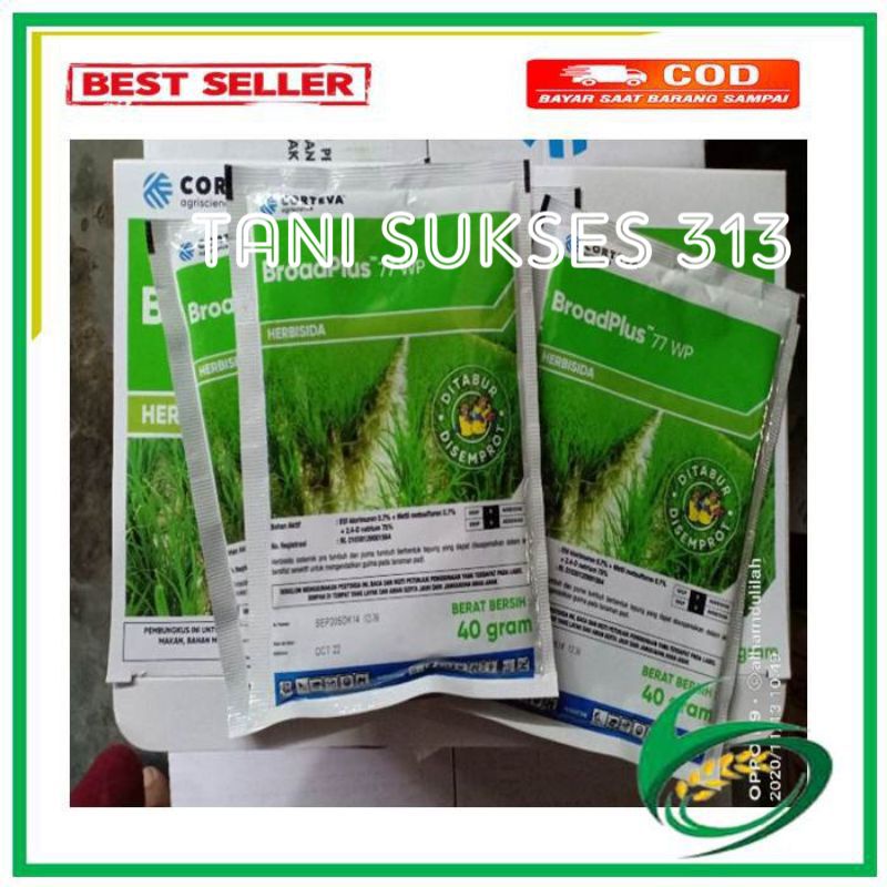 Jual Herbisida Padi Broadplus 77 WP 40 Gr Pengganti Ally Plus Herbisida ...