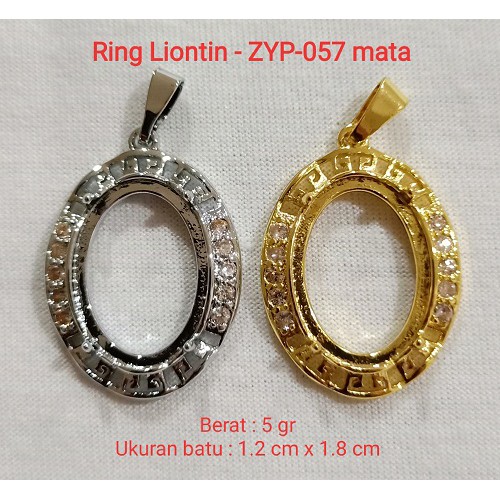 Ring Kalung Titan Liontin ikat batu akik per codi DICS 50% zyp-057mata