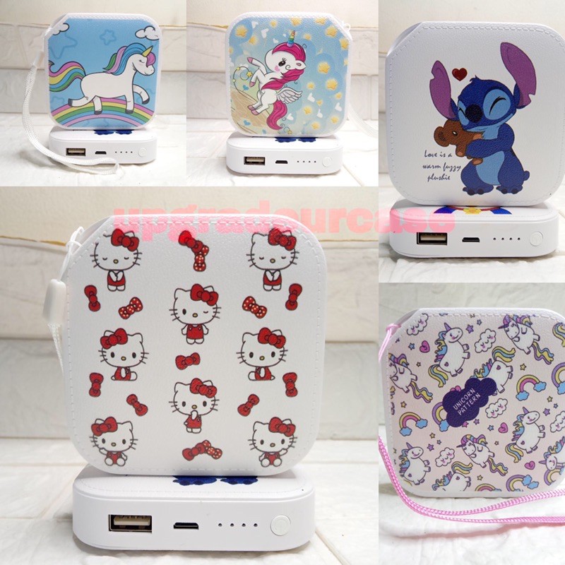 POWERBANK 10.000 &amp; 20.0000 MAH MOTIF CARTOON KARTUN DORAEMON HELLO KITTY LABUBU MARVEL UNICORN DLL