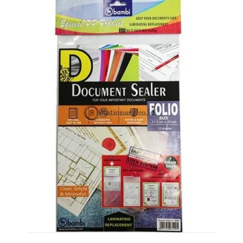 

Bambi Document Sealer Transparant Pocket 0.10mm (10pcs) Folio #5035