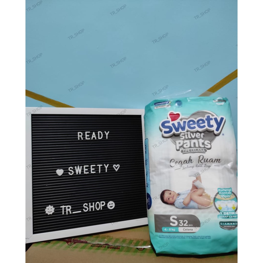 Pempers Swetty silver pants S32 / M30 / L28 / XL26 [MURAH BANGETT]
