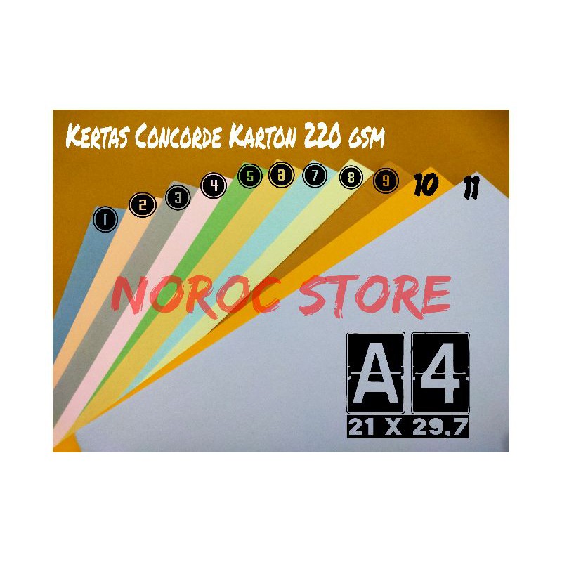 

Kertas Concorde 220 gsm ukuran A4