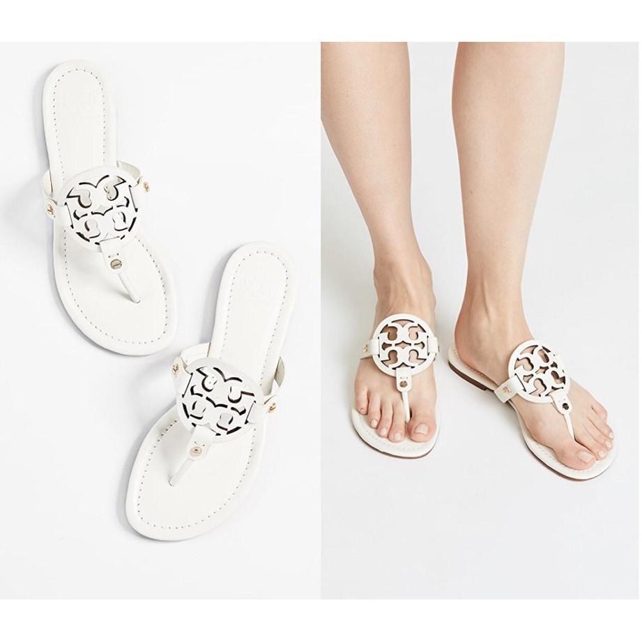 tory burch mini miller flat sandal