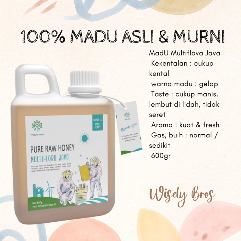 

Madu TAVA 100% asli & murni (Multiflora JAVA)