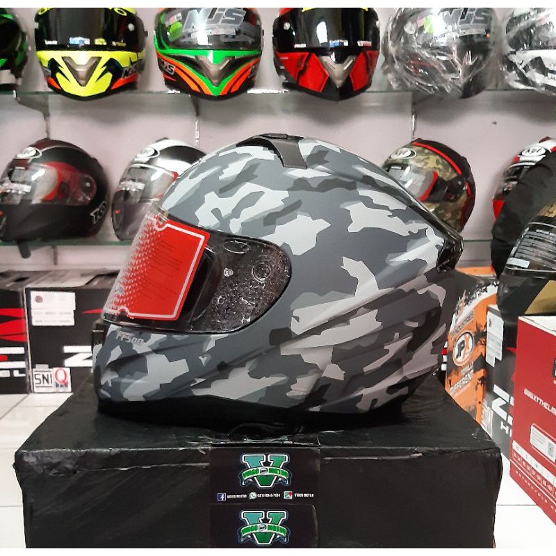 RSV HELM FF500 MOTIF / CAMO GREY DOOF / FF 500 FULL FACE