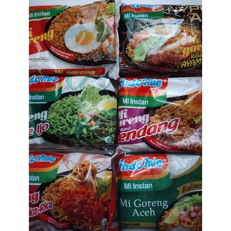 

INDOMIE Goreng/Ayam Geprek/Cabe Ijo/Rendang/Rica-Rica/Aceh