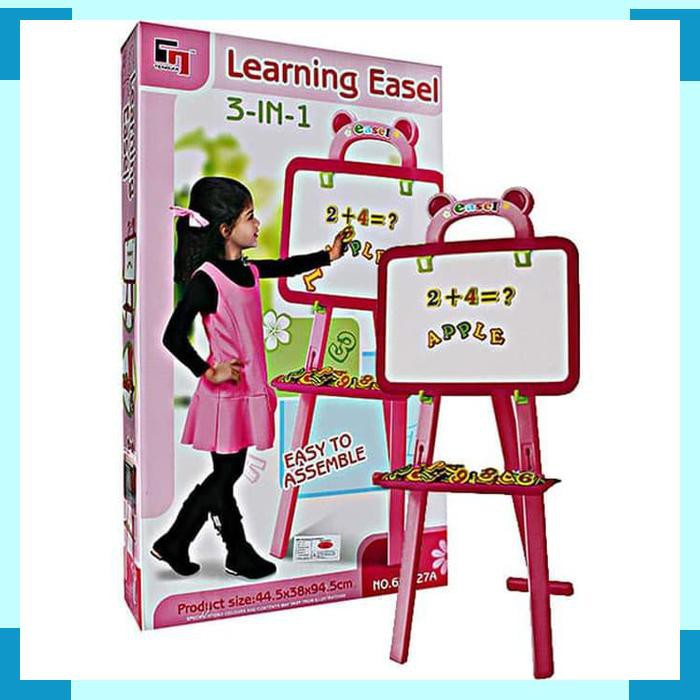 

Learning Easel Papan Tulis 3 In 1 No. 628-27A - Mainan Edukasi