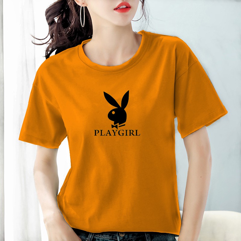 Kaos wanita cotton combed 30s Play Girl / Baju wanita cotton combed / Kaos polos wanita Bee092