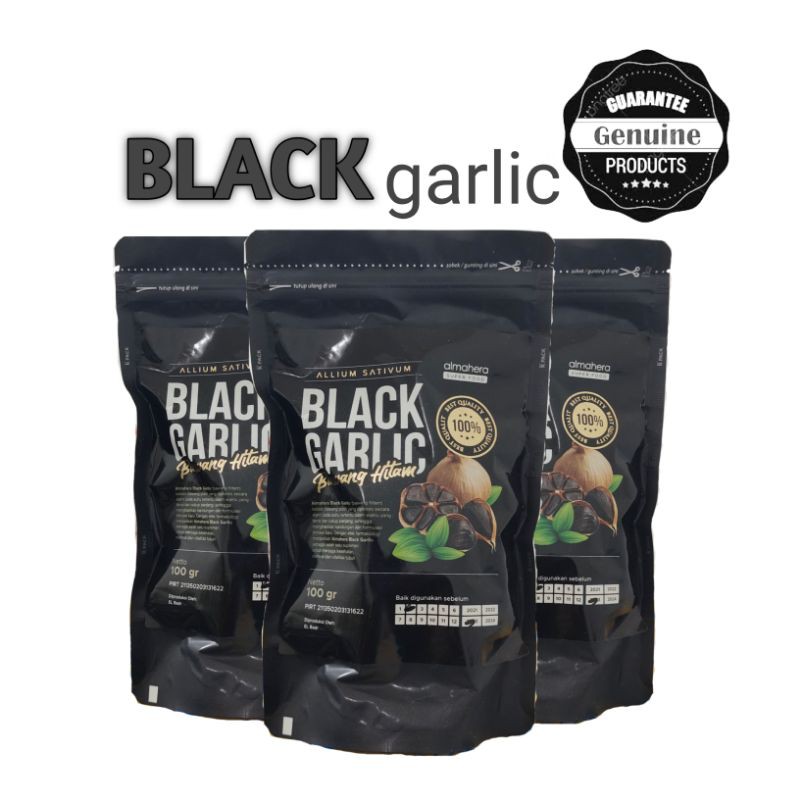 

BLACK GARLIC BAWANG HITAM 100 GRAM ALMAHERA Asli Ori Original Murah