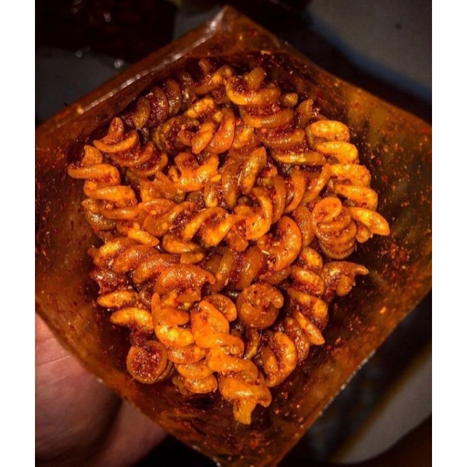 

makaroni Spriral pedas Daun jeruk