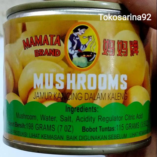 

Jamur kancing mamata brand 115 gram