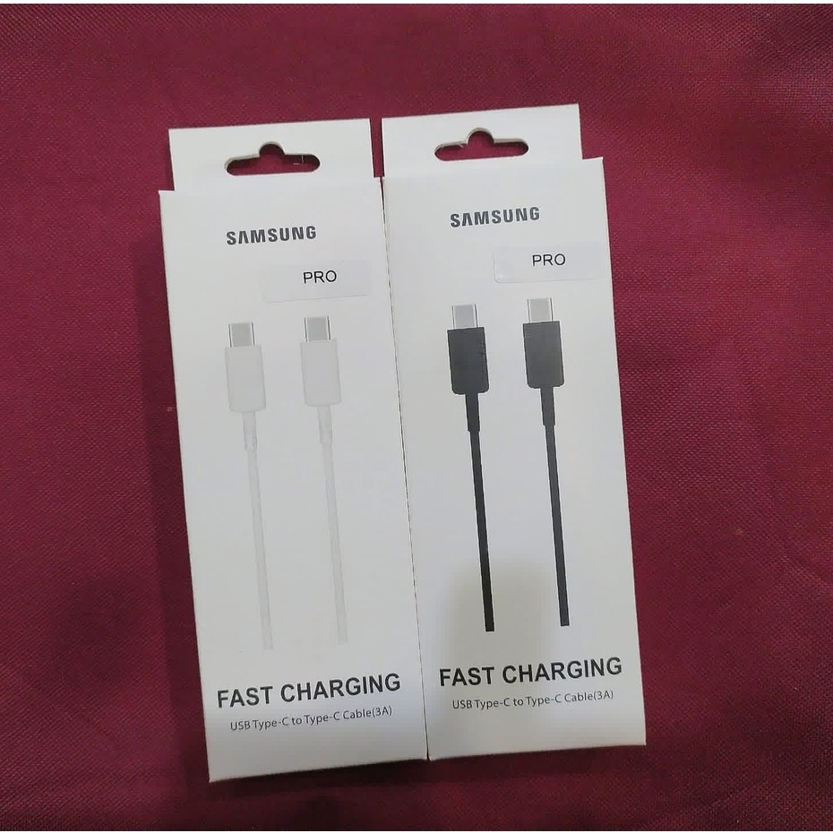 kabel data usb type c to type c fast charging samsung original tipe c 3A cable data usb type c to type c