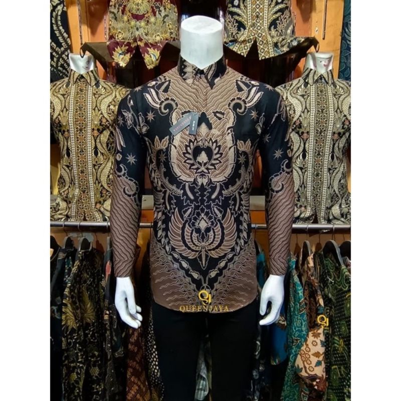 BAJU BATIK PRIA LENGAN PANJNAG KEMEJA BATIK SLIMFIT PRIA BATIK SLIMFIT