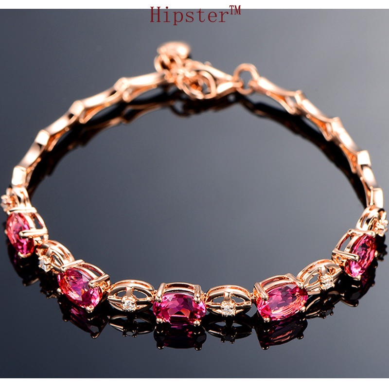 Graceful Personality Natural Fashion Crystal Vintage Rose Gold Bracelet