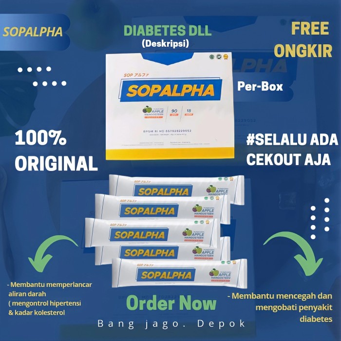 Kesehatan - Sopalpha Box Minuman Kesehatan Sehat Suplemen Daya Tahan Tubuh Herbal