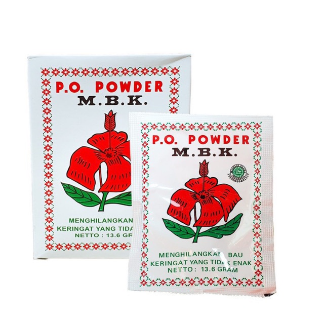 BEDAK MBK Silver Powder Putih Sachet Penghilang Bau Keringat Badan Deodorant Alami