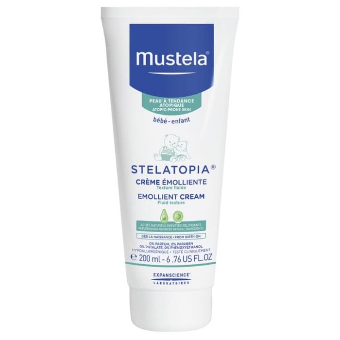 Mustela Stelatopia Emollient Cream 200 ml (Krim untuk kulit bayi sensitif)