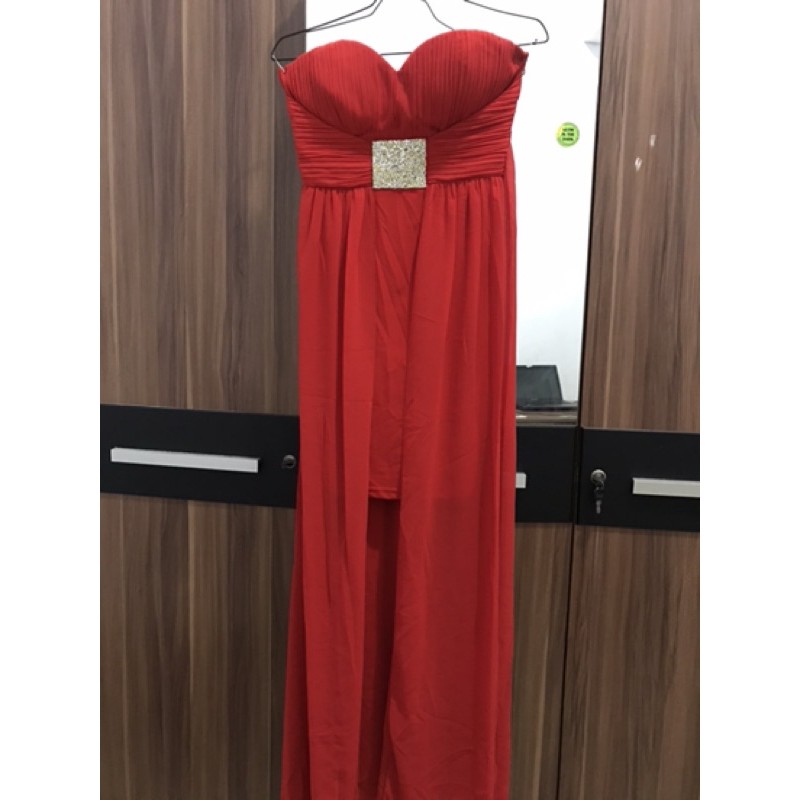 PRELOVED DRESS KEMBEN BIG SIZE MERAH MURAH