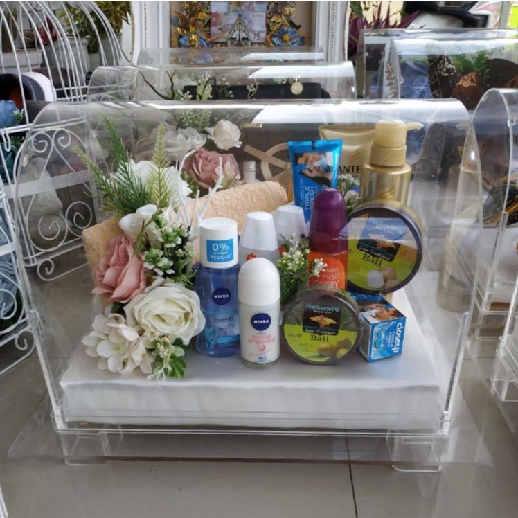 TUTUP SESERAHAN AKRILIK OVAL / LENGKUNG