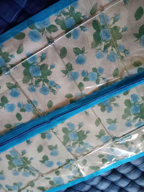 Paket Rak Gantung 3in1 Organizer Motif Bunga Full Resleting Alas Triplek