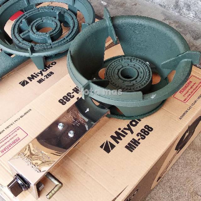 Kompor Gas Jos High Pressure Komersil Rumah Makan Restoran 1 Tungku Miyako MH388 Tekanan Tinggi Api 