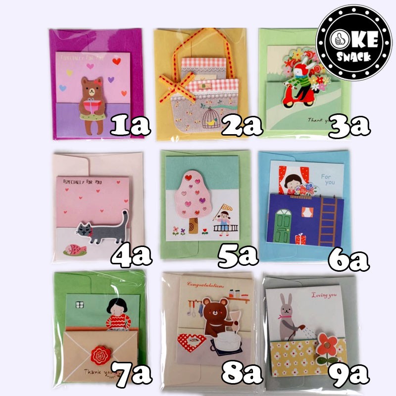 Kartu Ucapan Gift Card 1pcs