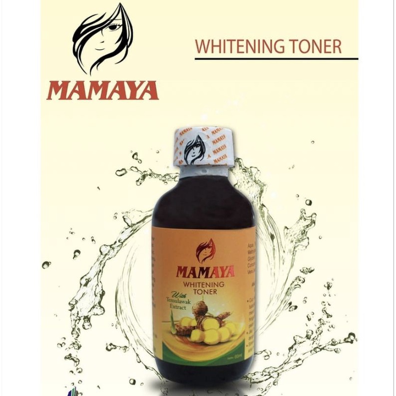 Mamaya whitening toner temulawak 60ml original BPOM