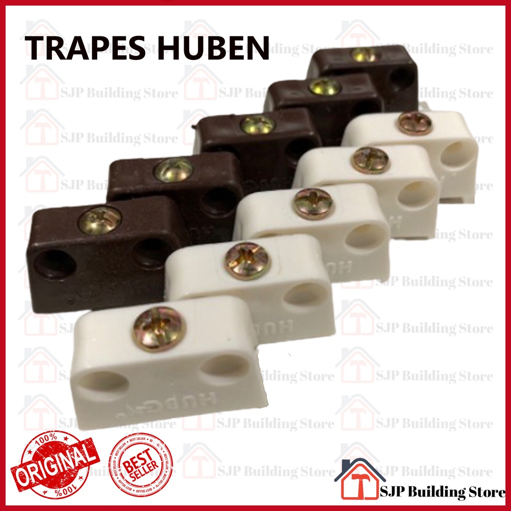 Huben Trapes Warna Putih Coklat (Untuk Ambalan / Knock-down Furniture)