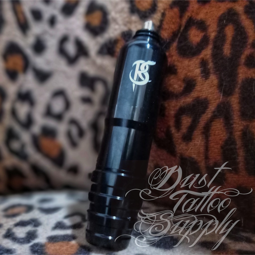 Rattlesnake Rotary Cartridge Pen Tattoo Machine Japan Motor with RCA Cord Black RSB002
