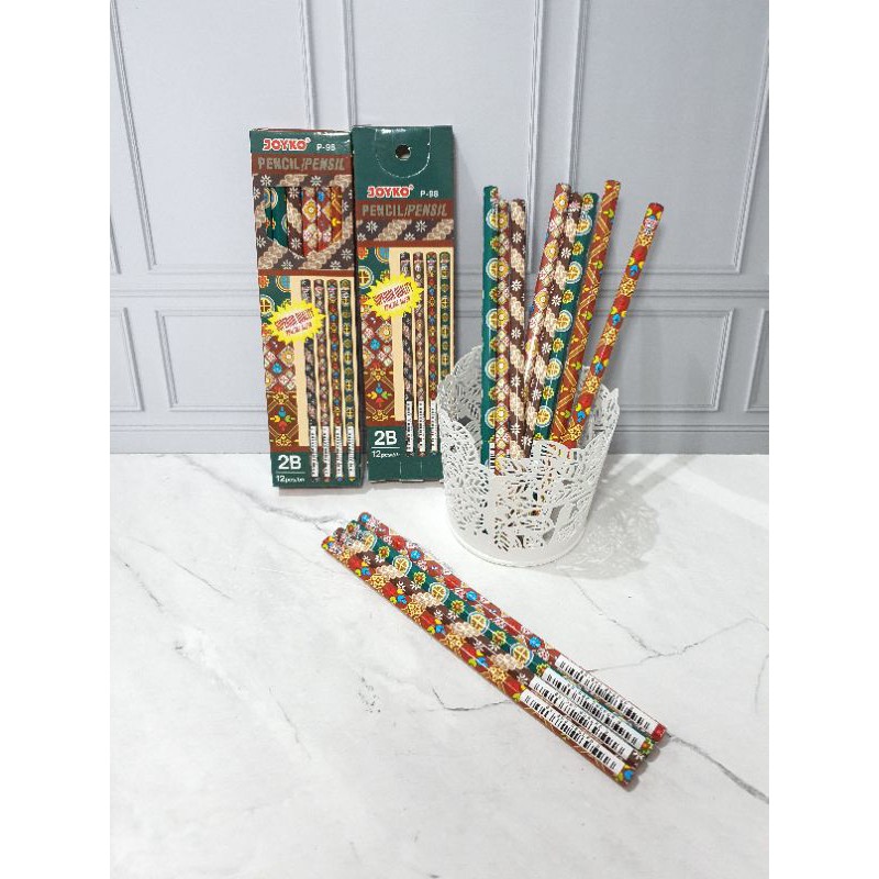 

(12pc) pensil 2B batik Joyko p-98/pencil JOYKO P-98 BATIK