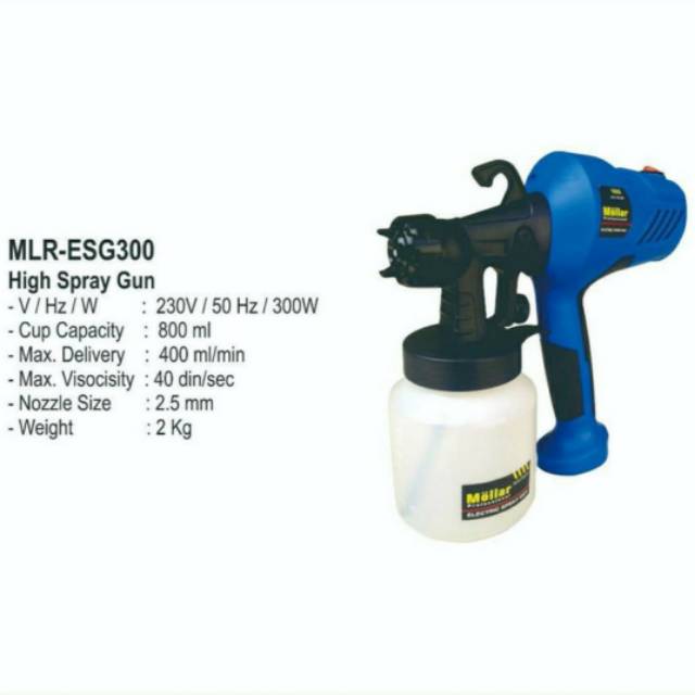Spray Gun elektrik Mollar esg300