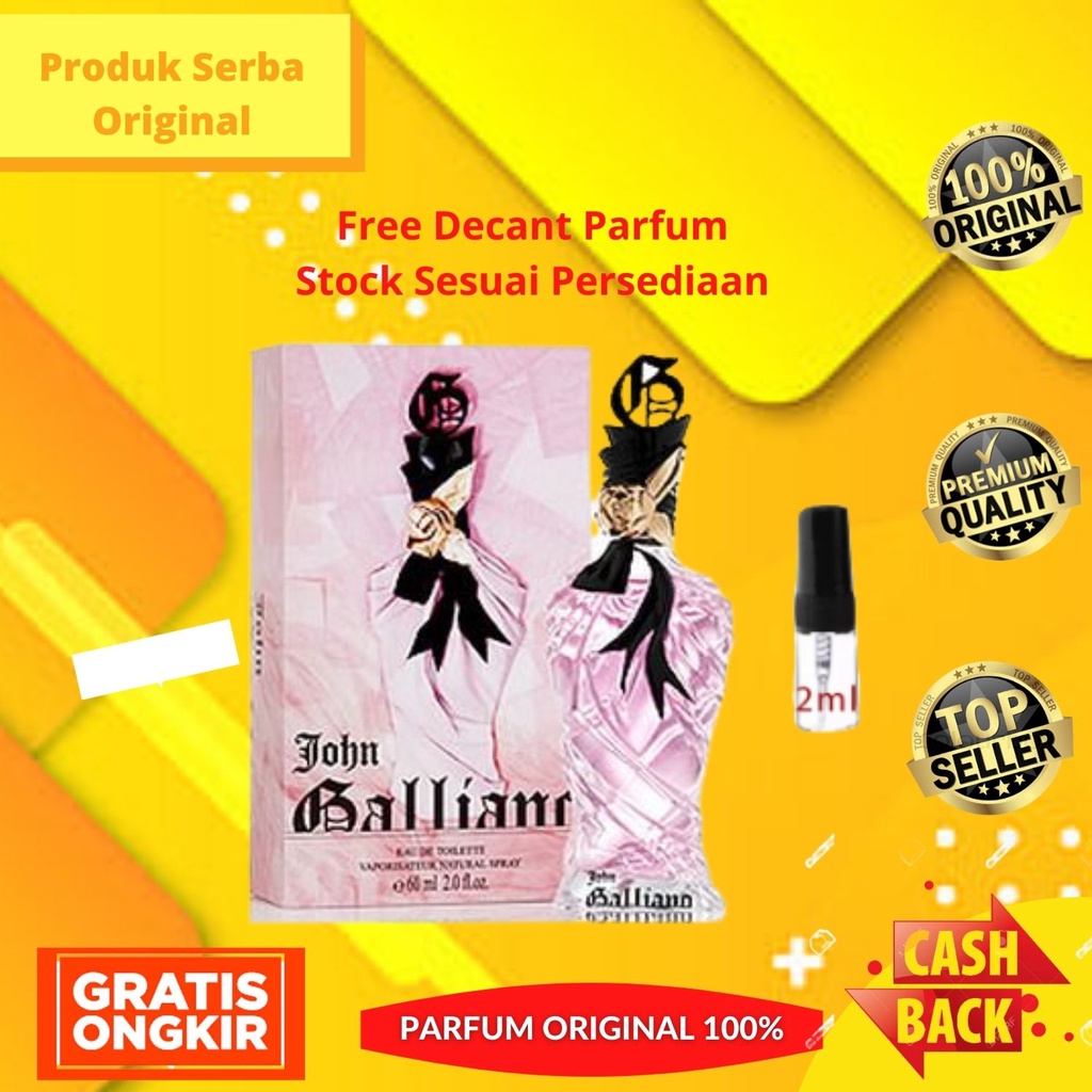 Parfum Parfume Perfume Perawatan Asli Original Wanita Perempuan Cewek John Galliano EDT for woman ED