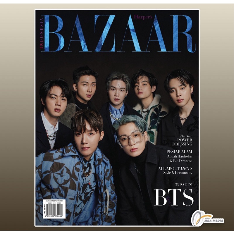 [stock Abu Ver only] HARPER's BAZAAR INDONESIA Edisi JANUARI FEBRUARI 2022 with BTS COVER