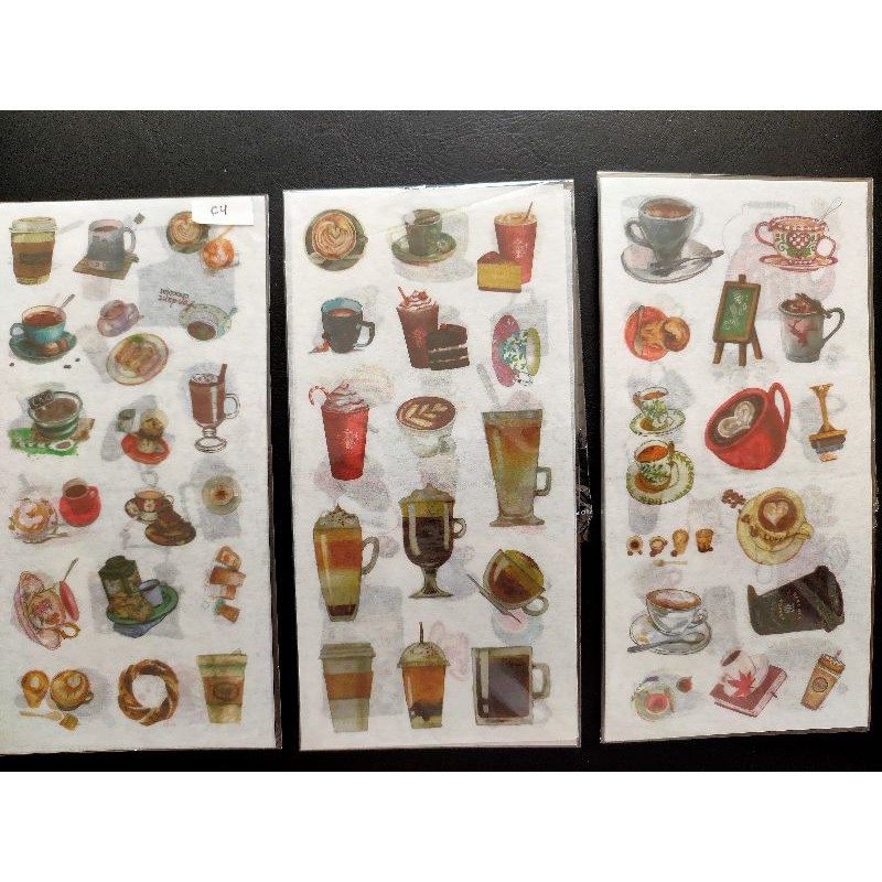 

stiker lembar minuman vintage