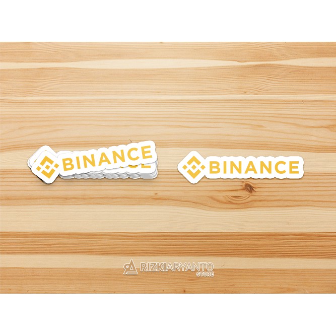 Sticker - Stiker Logo Binance untuk PC Laptop HP dll