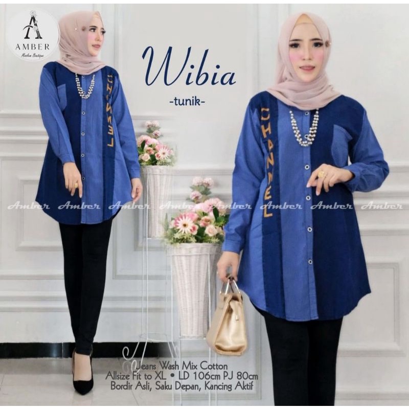 ATASAN JEANS WANITA 2022  MODERN  BAJU JEANS PEREMPUAN KEKINIAN TUNIK  DEWASA   TERMURAH TERBARU LEN