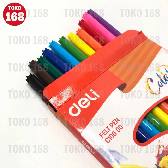 

DELI Felt Pen 12 Colors / Spidol Warna 12 Warna C10000 (SET)