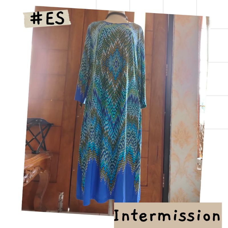 Dress Biru Tosca Intermission