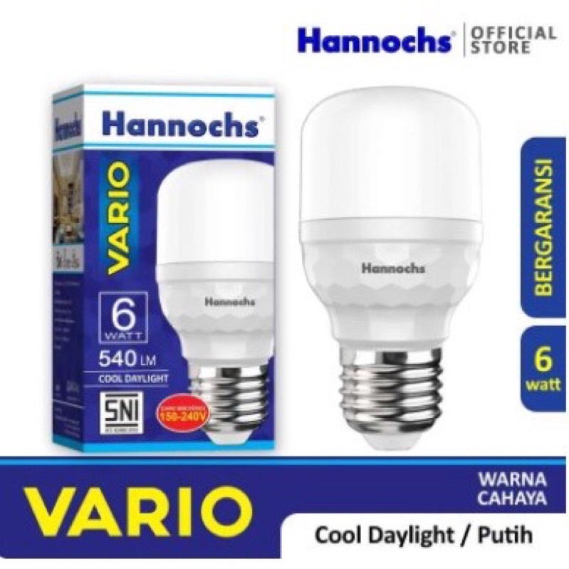 Bola Lampu LED Hannochs Vario 6 Watt Bohlam Hannochs LED Vario 6 W