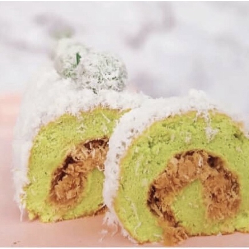 Klepon Roll Cake