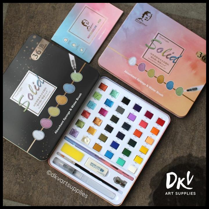 

Giorgione Watercolor Set 36 / 48 Pearlescent Starry Cat Air Metallic