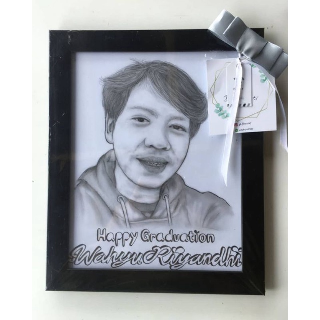 

Lukisan Pensil Sketsa Wajah (Frame Paint Gift A4)