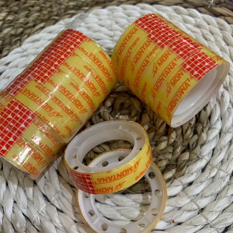 isolasi cellotape solatip kado kecil / mini bening1/2 inch 12mm