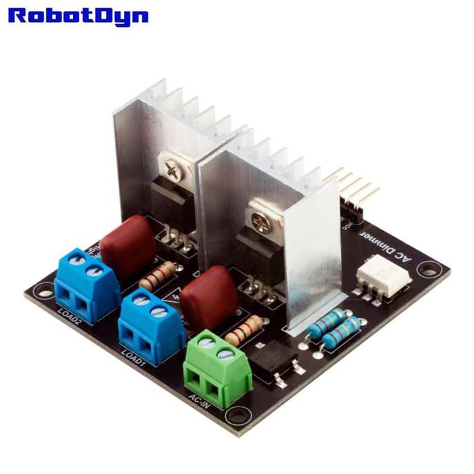 Module Light Dimmer Lampu 220V AC 16A 2 Channel PWM 5V 3.3V Arduino
