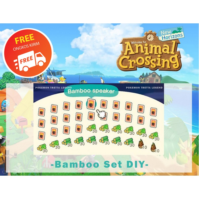Complete Bamboo set DIY Lengkap BELLS NMT Animal Crossing