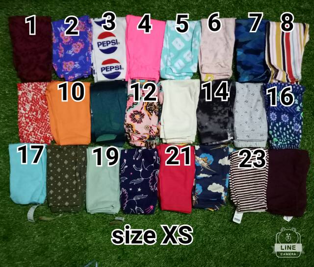 Legging callysta size xs, S , M , L , xl, xxl, Xxxl junior untuk anak 0 - 15 tahun nablfashion