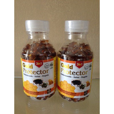 

Minyak GOLD PROTECTOR 3in1 Habbatussauda Zaitun Propolis
