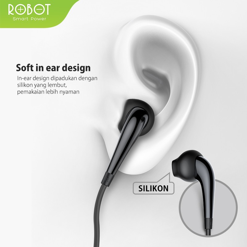 Robot RE701C In-ear Powerful Bass High Definition Sound Quality Type-C / Original