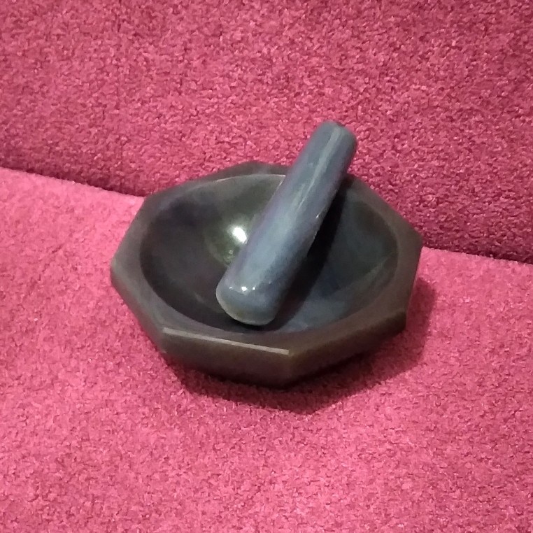 Agate Mortar and Pestle 6 cm, Agate, Mortar